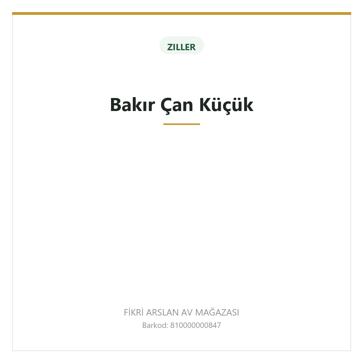 Bakır Çan Küçük