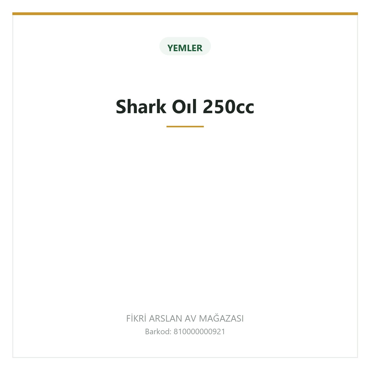 Shark Oıl 250cc