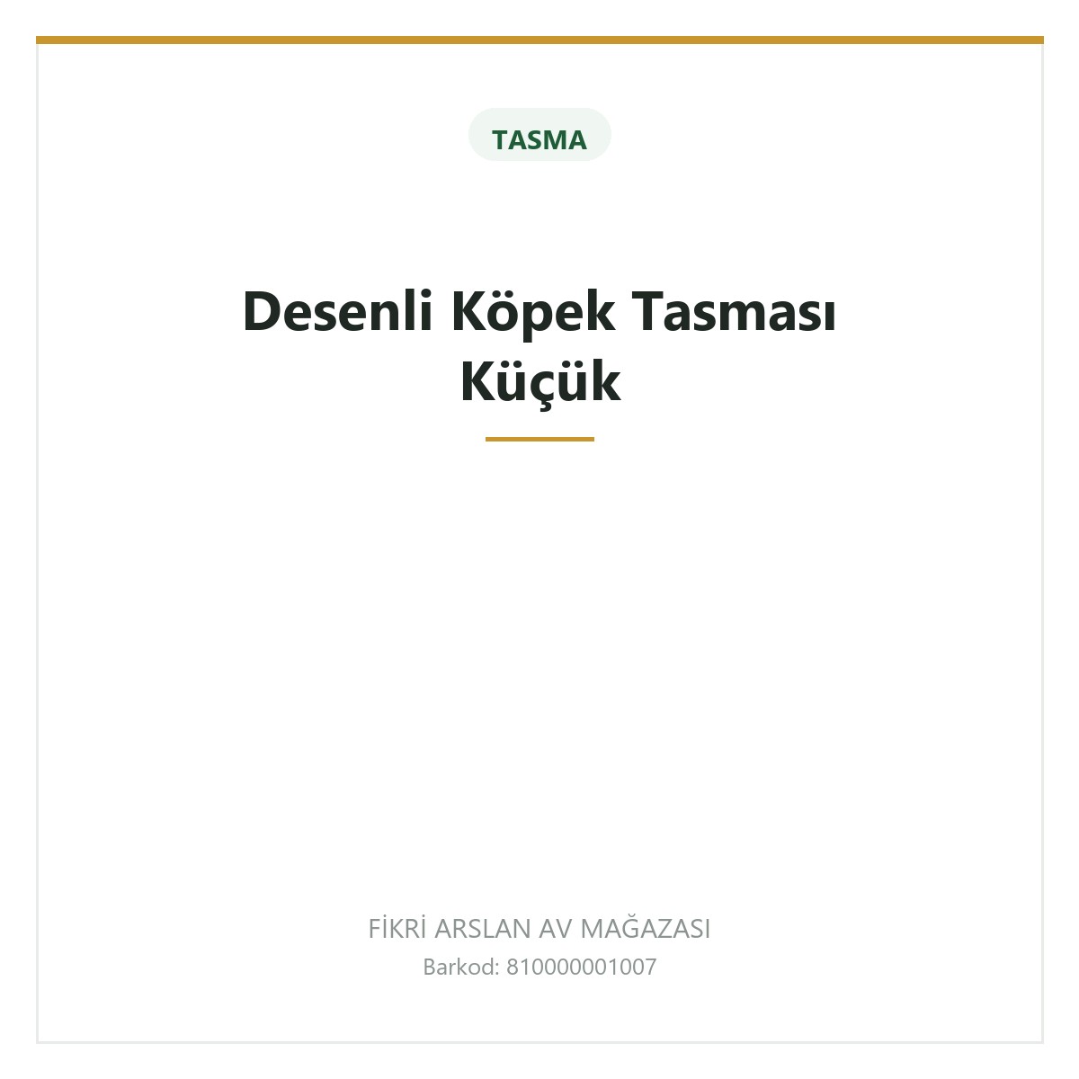 Desenli Köpek Tasması Küçük