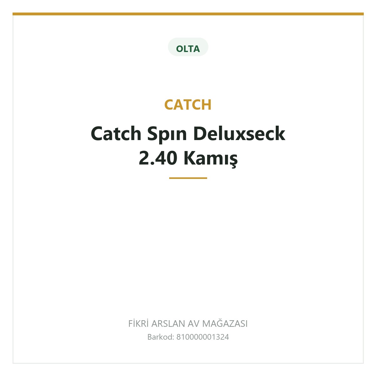 Catch Spın Deluxseck 2.40 Kamış