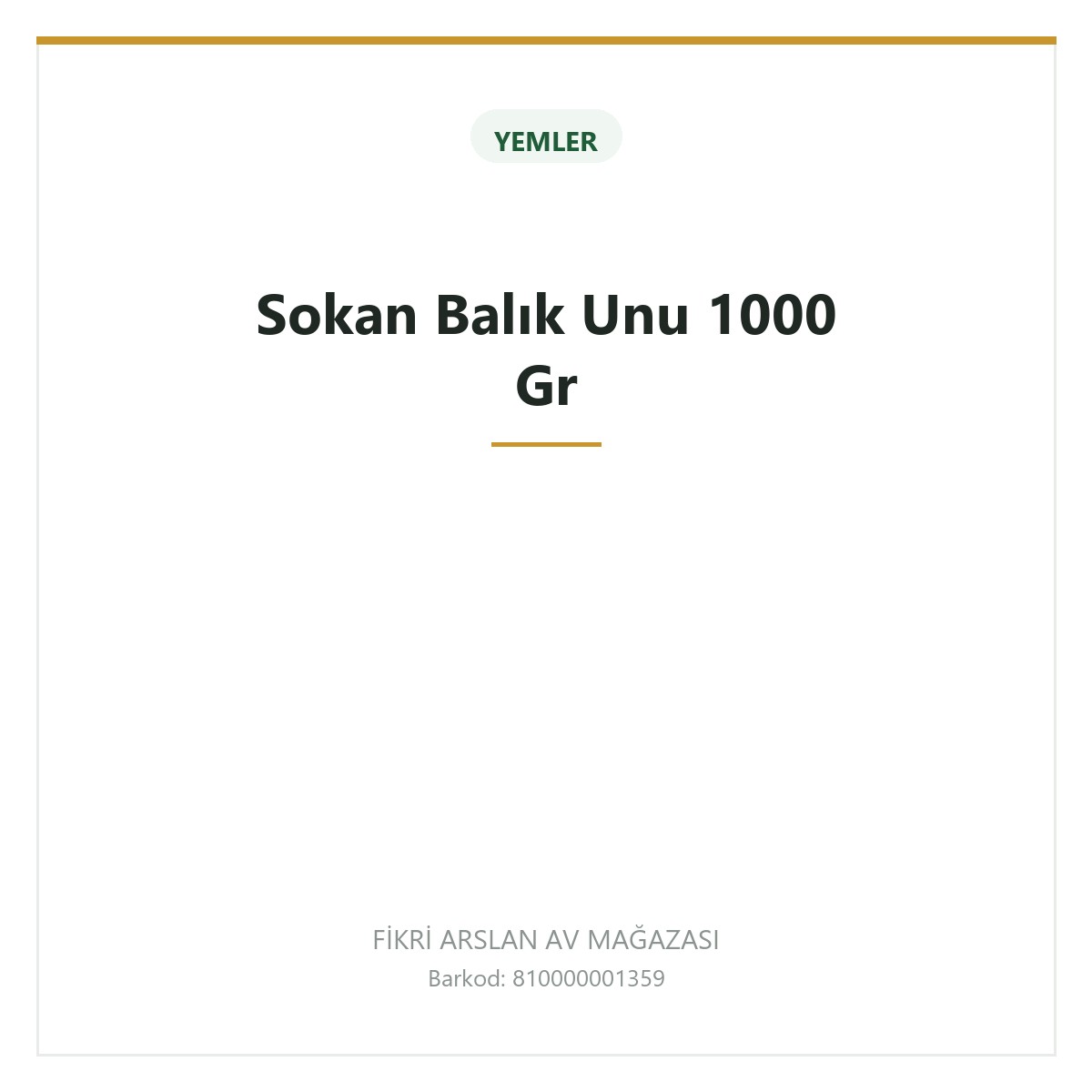Sokan Balık Unu 1000 Gr