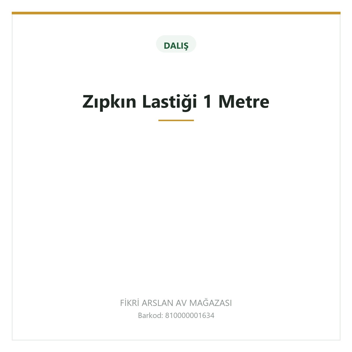 Zıpkın Lastiği 1 Metre