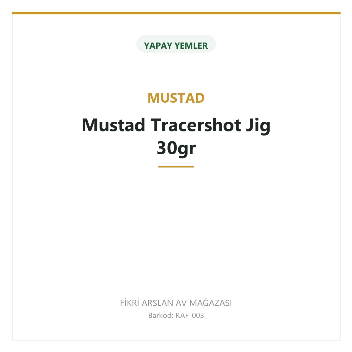 Mustad Tracershot Jig 30gr