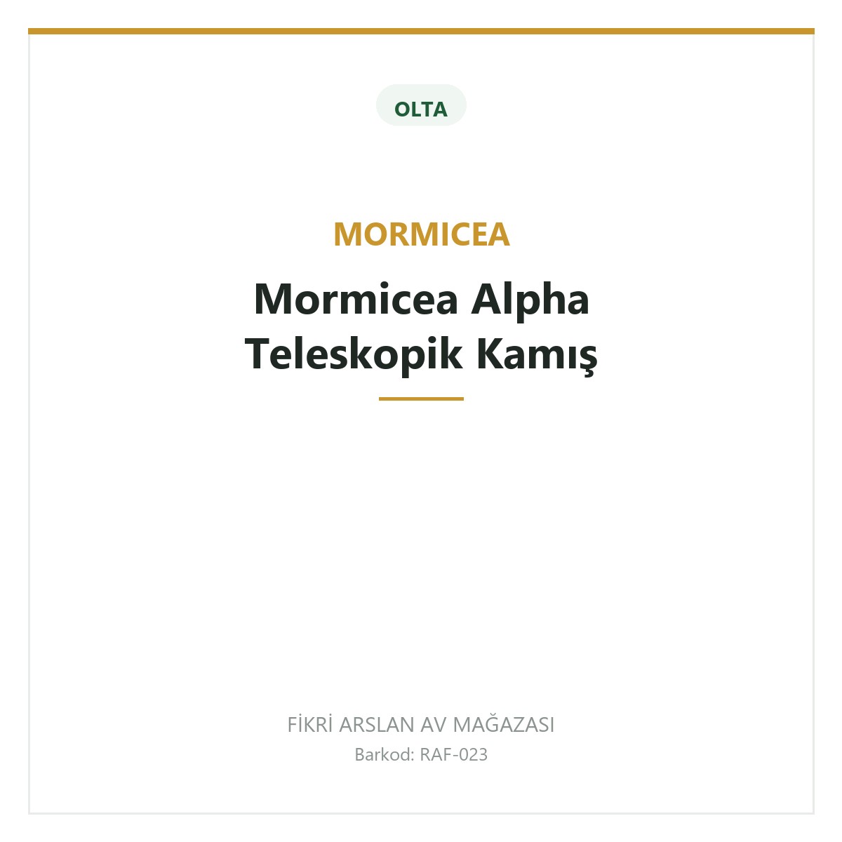 Mormicea Alpha Teleskopik Kamış